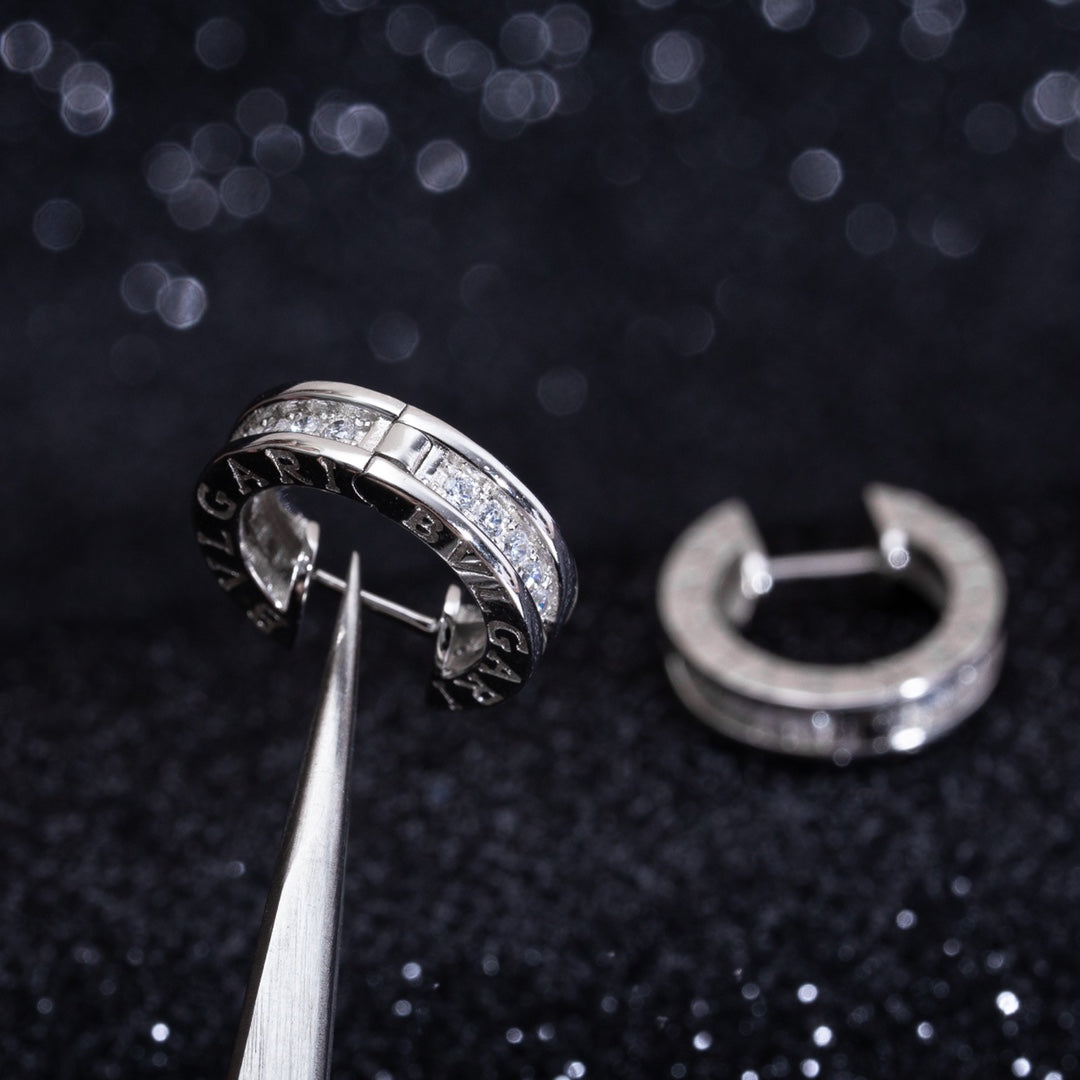 [GALE]ZERO 1 MINI SILVER DIAMOND EARRINGS