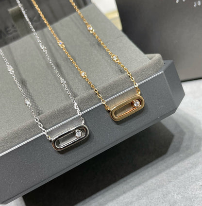 [GALE]MOVE UNO DIAMOND NECKLACE
