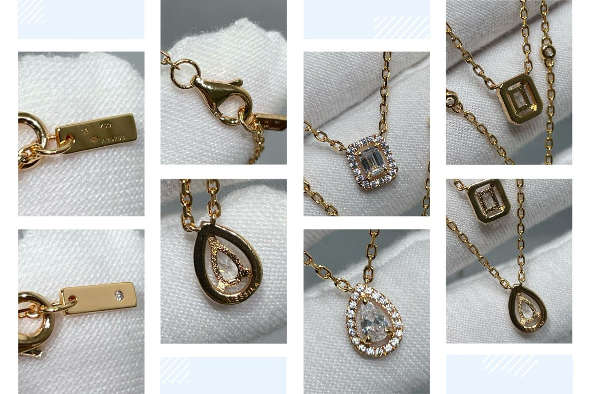[GALE]MY TWIN 2 ROW DIAMOND NECKLACE