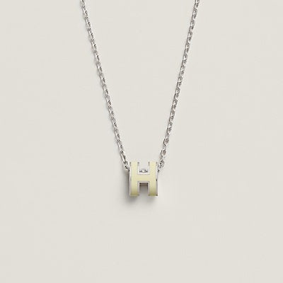 [GALE]HM CLIC YELLOW ENAMEL GOLD NECKLACE