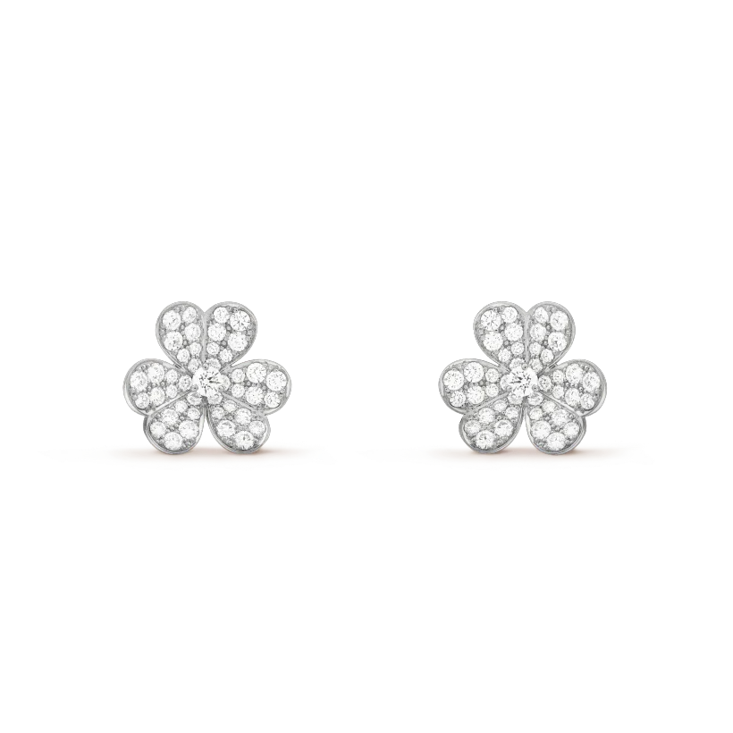 [GALE]CLOVER COMOS DIAMOND EARRINGS SILVER
