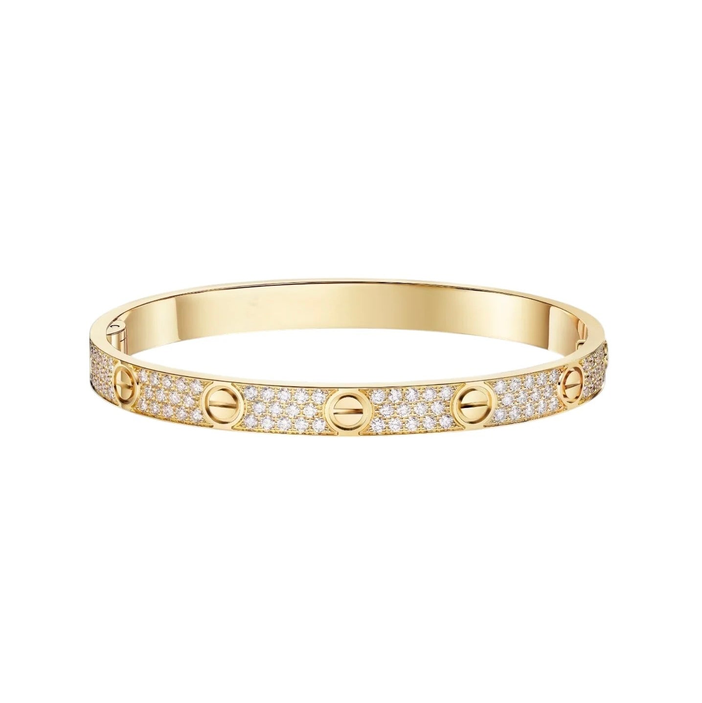 [GALE] LOVE BRACELET 6.1MM DIAMOND-PAVED