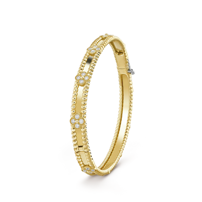 [NOVO]クローバーブレスレット 4mm ダイヤモンド