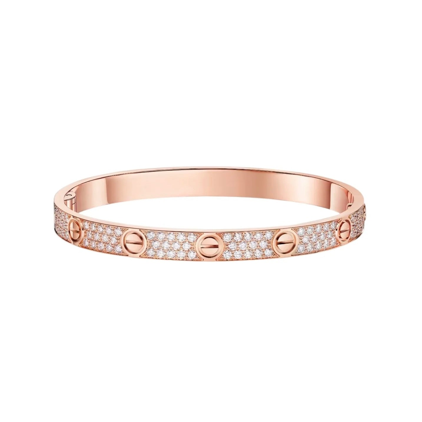 [GALE] LOVE BRACELET 6.1MM DIAMOND-PAVED