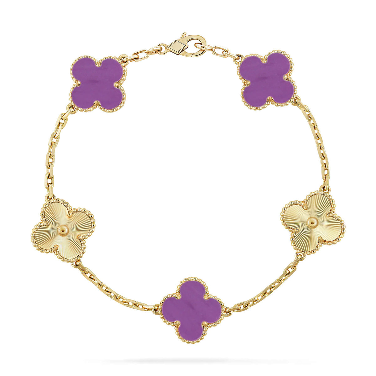 [GALE] CLOVER 5 MOTIF VIOLET BRACELET COLLECTION