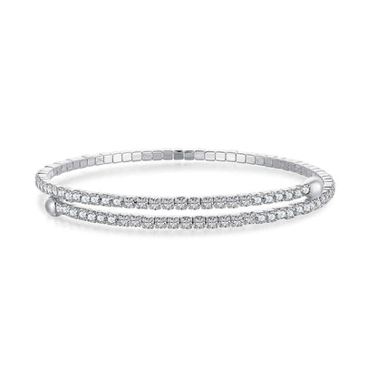 [GALE]Row of Diamonds Round Fashion Bracelet