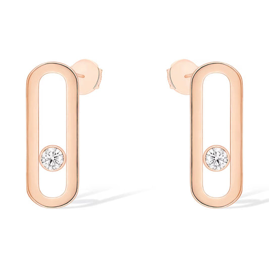 [GALE]MOVE UNO SMALL 1 DIAMOND EARRINGS