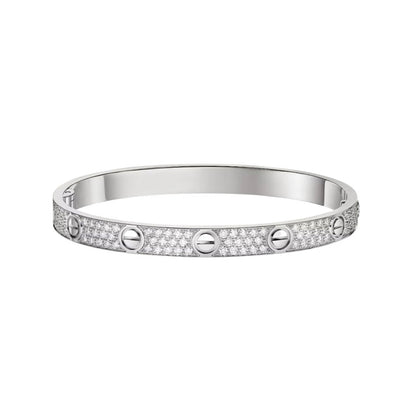 [GALE] LOVE BRACELET 6.1MM DIAMOND-PAVED