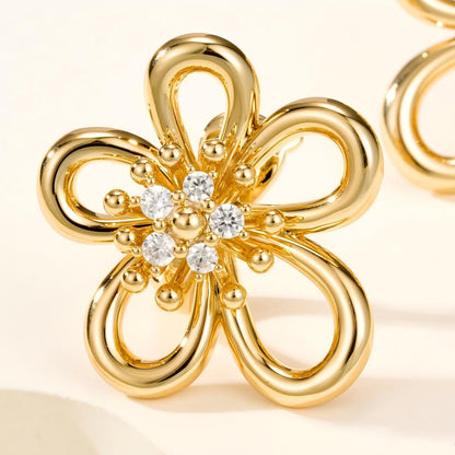 [GALE JURI] FLOWERLACE EARRING 5 DIAMONDS
