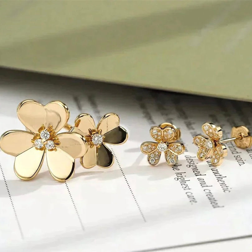 [GALE]CLOVER COMOS GOLD DIAMOND RING