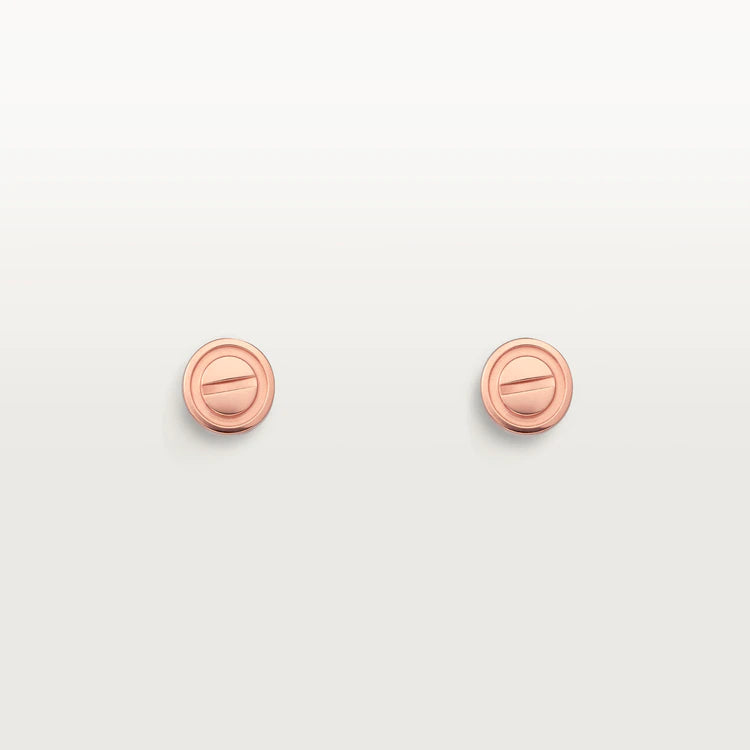 [GALE]LOVE EARRINGS PINK GOLD 10MM
