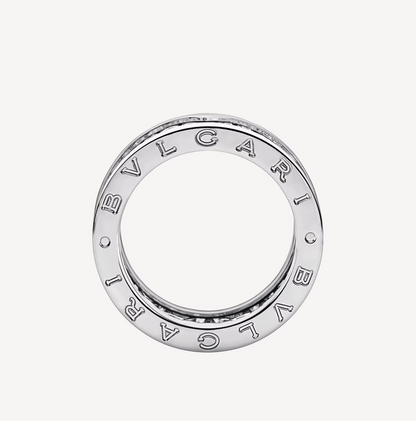 [GALE]ZERO 1 WITH PAVED DIAMONDS ON THE SPIRAL RING