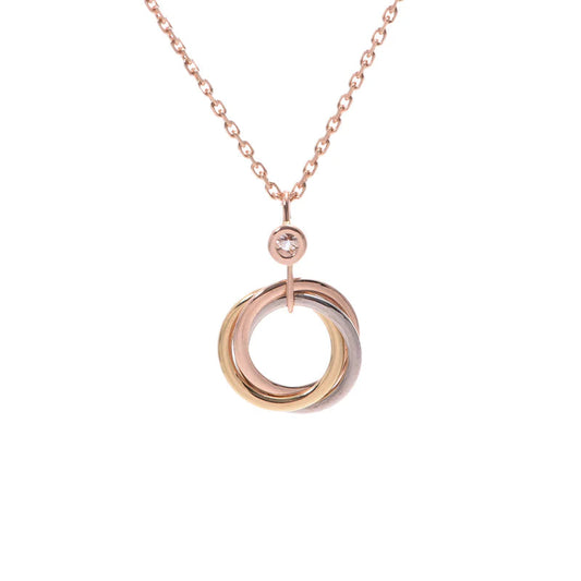 [GALE]TRINITY SILVER GOLD PINK GOLD NECKLACE