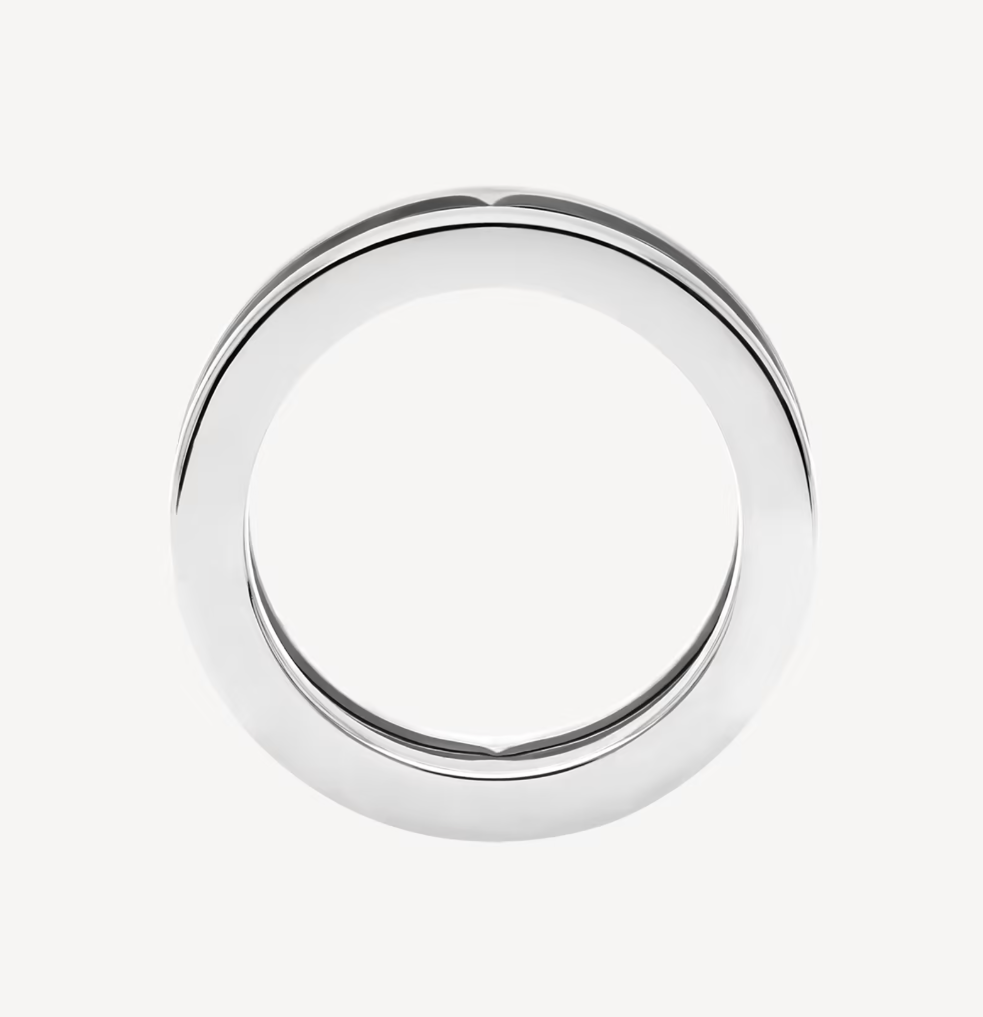 [GALE]ZERO 1 ONE-BAND WITH OPENWORK LOGO SPIRAL RING