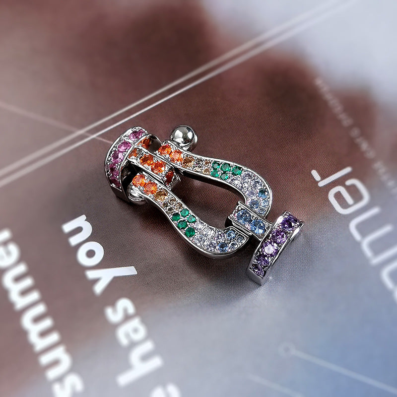 [GALE]FORCE LARGE HORSESHOE CLASP  METAL BRACELET