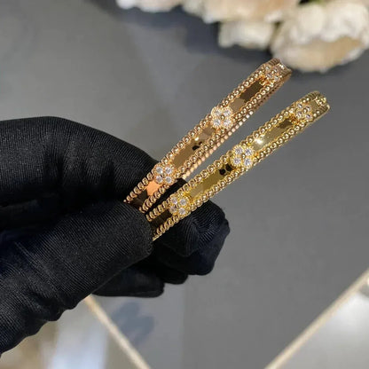[NOVO]クローバーブレスレット 4mm ダイヤモンド