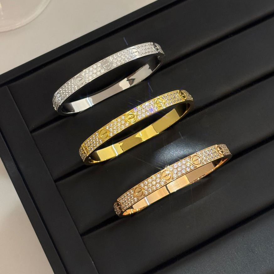[GALE] LOVE BRACELET 6.1MM DIAMOND-PAVED
