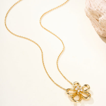 [GALE JURI]FLOWERLACE NECKLACE 5 DIAMONDS