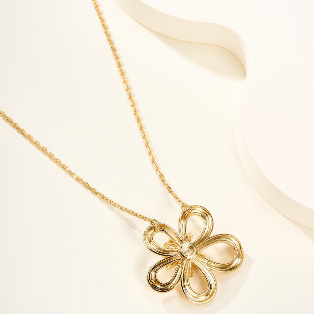 [GALE JURI]FLOWERLACE NECKLACE 5 DIAMONDS