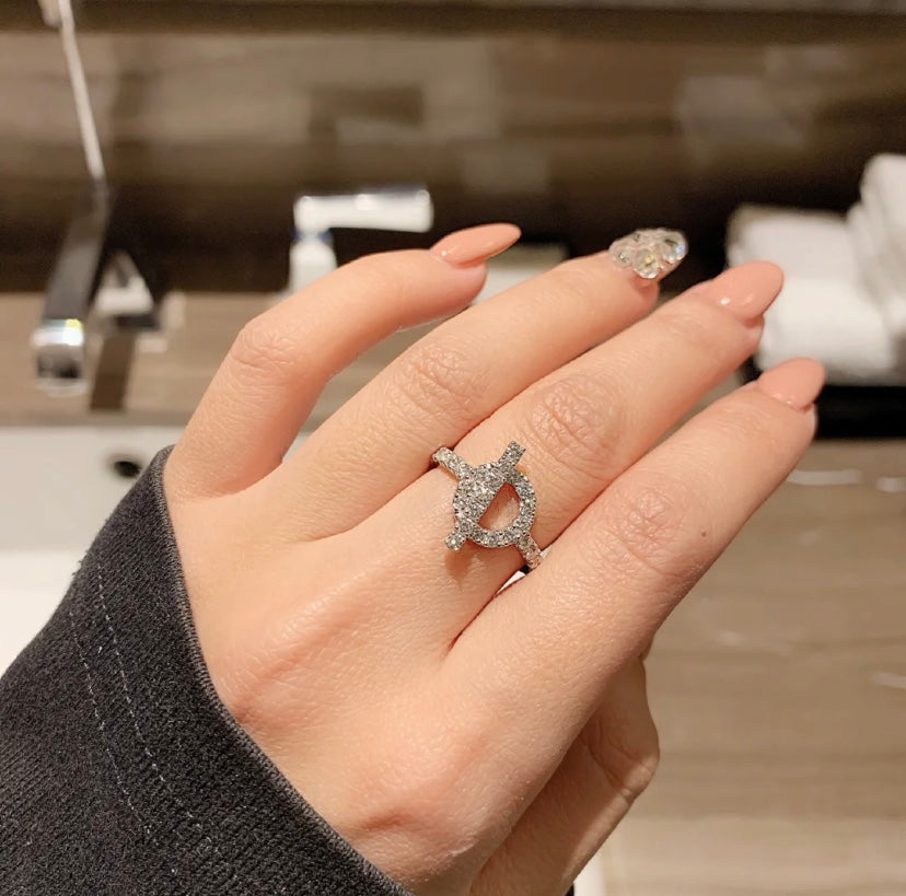 [GALE]ECHAPPEE RING SILVER DIAMOND