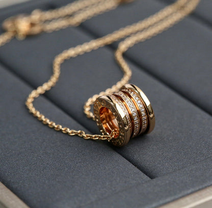 [GALE]ZERO 1 PINK GOLD DIAMOND NECKLACE