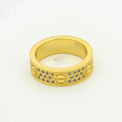 [GALE]LOVE RING 5.5MM DIAMONDS PAVED
