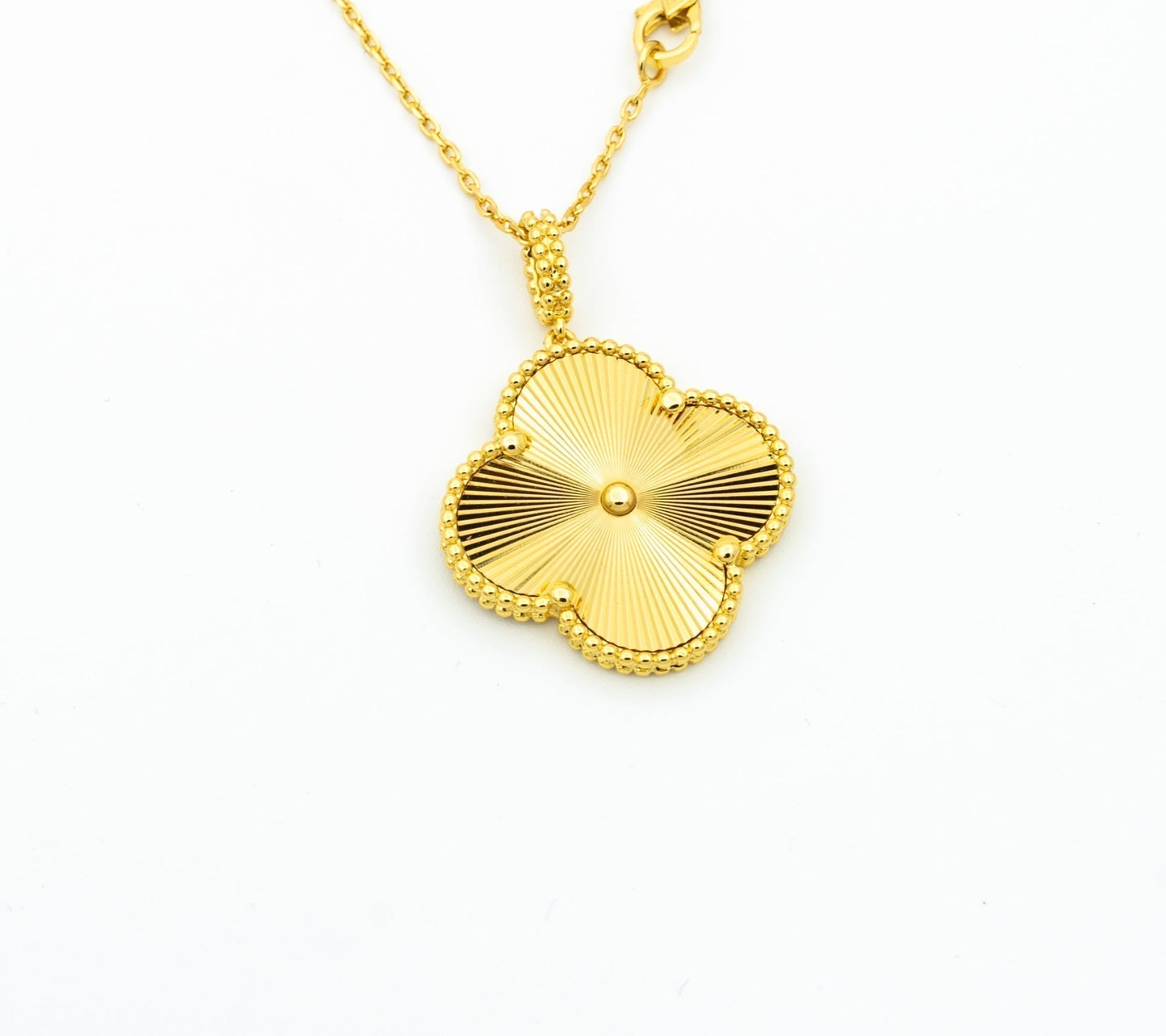 [GALE]CLOVER 25MM PEDANT NECKLACE GOLD