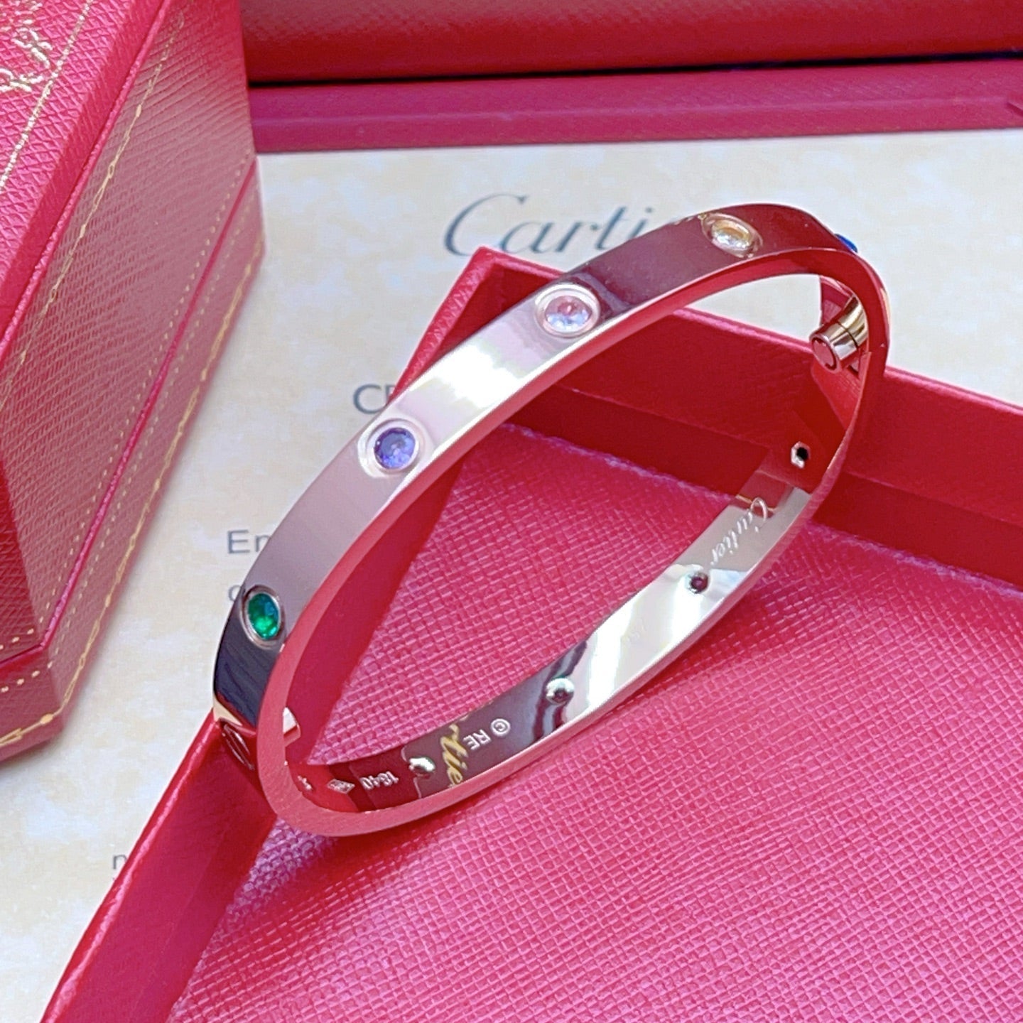 [GALE]2026 RAINBOW LOVE BRACELET 6.1MM  10 DIAMONDS