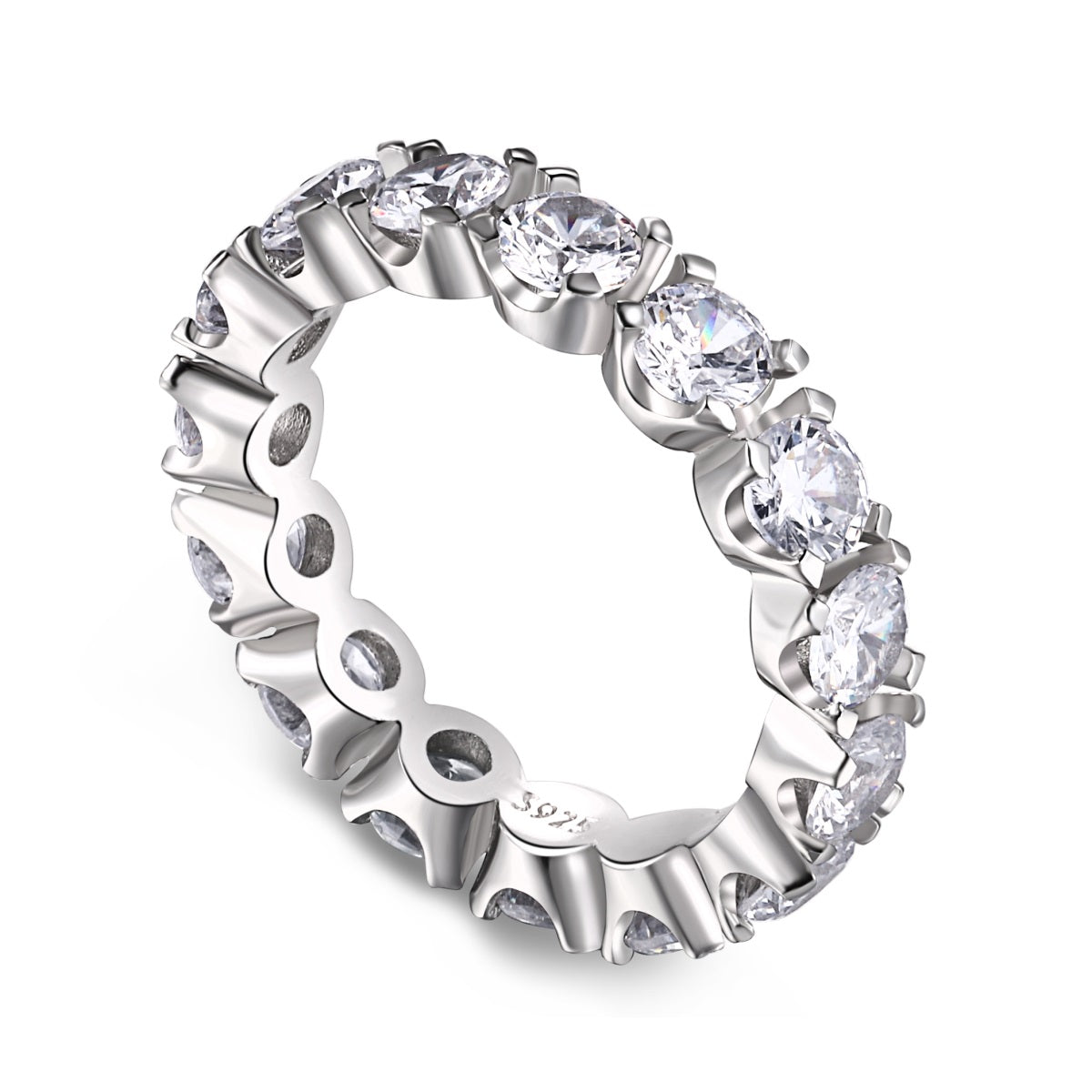 [GALE]Eternity Round Cut Tennis Ring