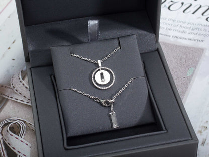 [GALE]LUCKY MOVE PM NECKLACE SILVER DIAMOND