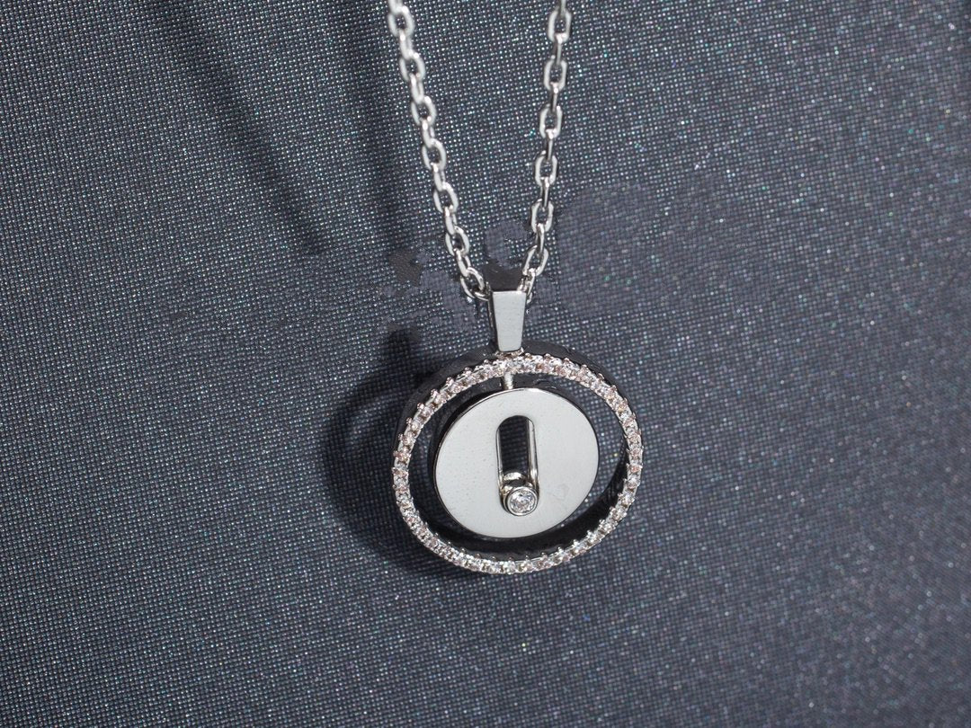 [GALE]LUCKY MOVE PM NECKLACE SILVER DIAMOND