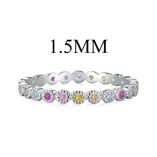 [GALE]Radiant Sparkling Round Cut Daily Ring