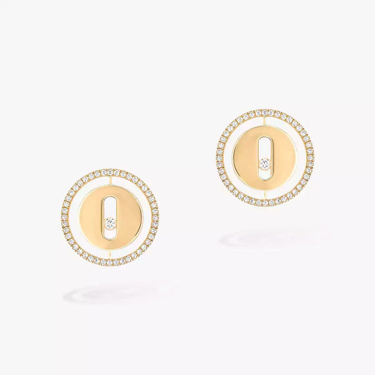 [GALE]Lucky Move Diamond Earrings