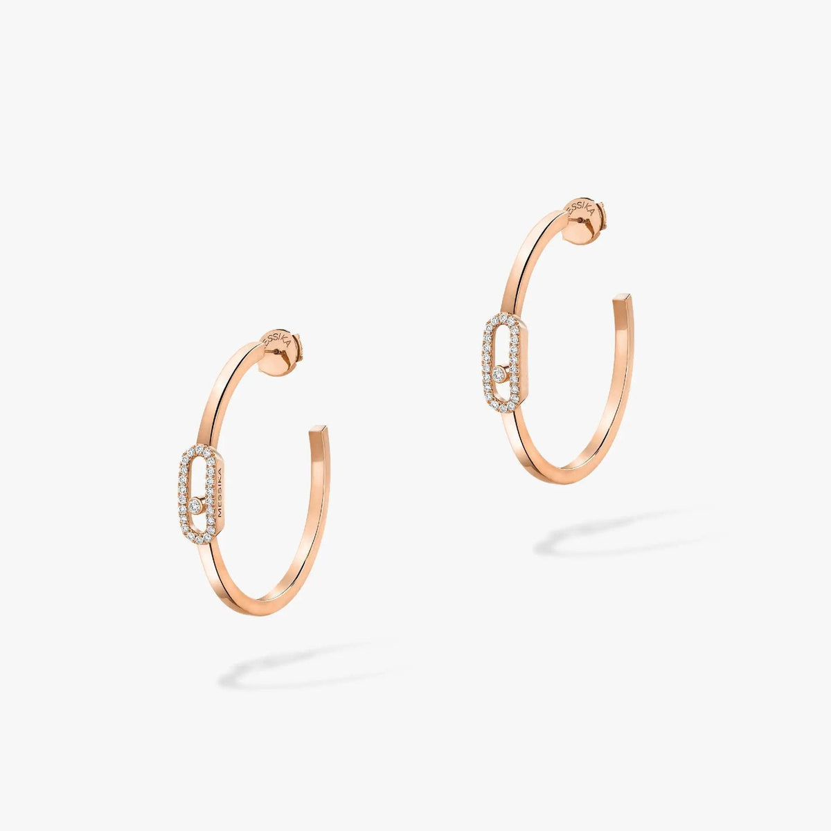 [GALE]CREOLES MOVE UNO PM DIAMOND EARRINGS