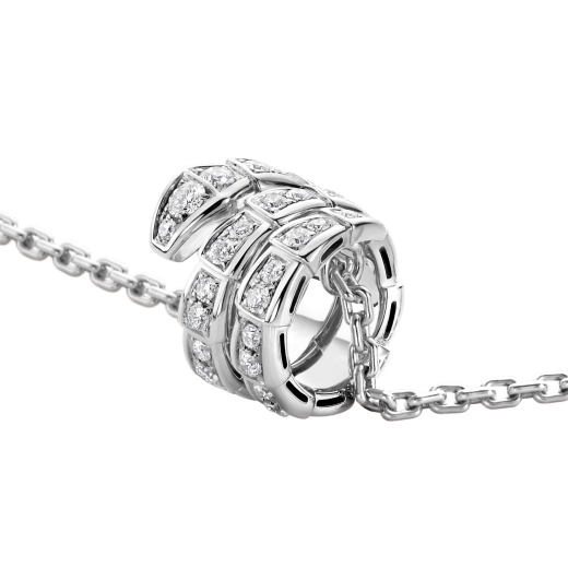 [GALE]SERPENTI  NECKLACE DOUBLE RING DIAMOND