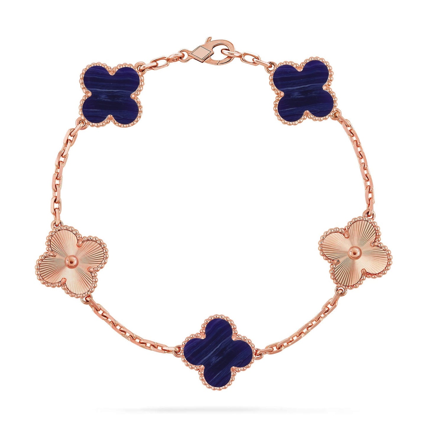 [GALE]CLOVER 5 MOTIF PURPLE STRIPES BRACELET COLLECTION