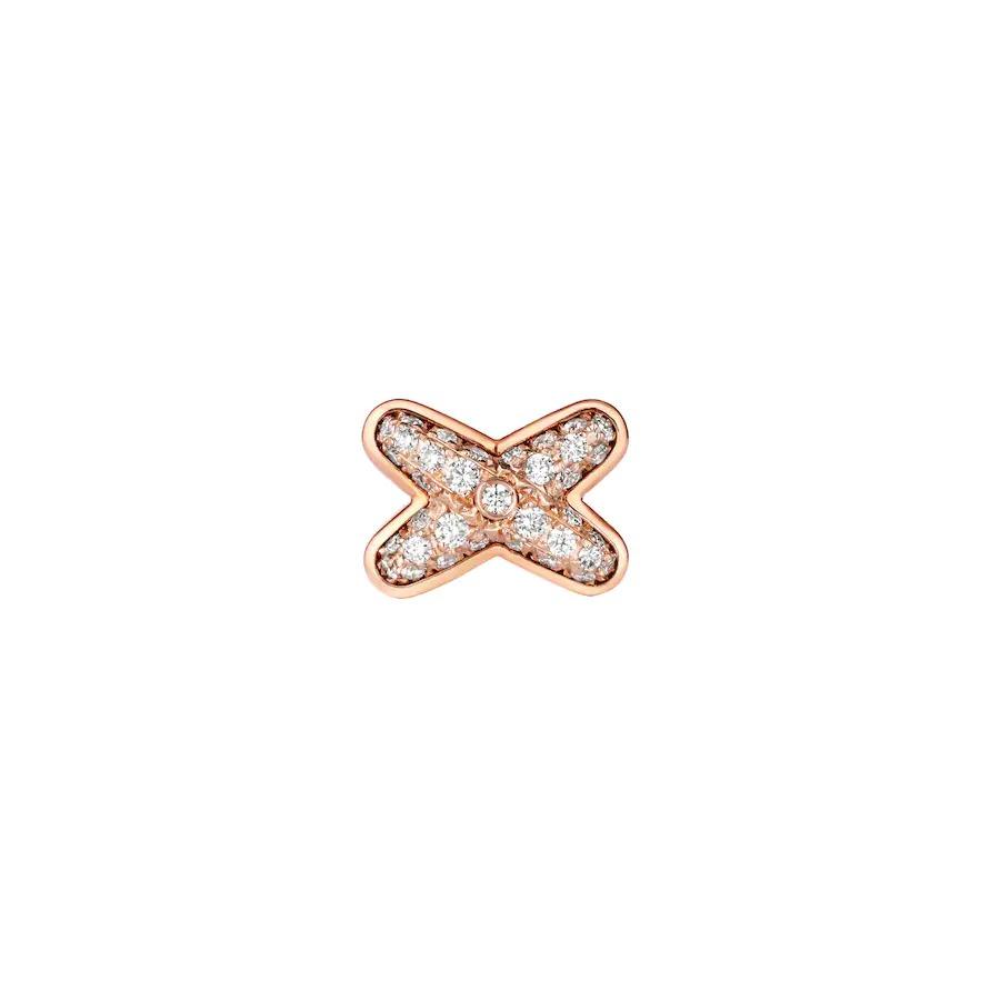 [GALE]JEUX DE PINK GOLD DIAMOND EARRINGS