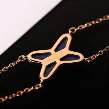 [GALE]Hollow Design Four-Leaf Clover Flower Shape Ring