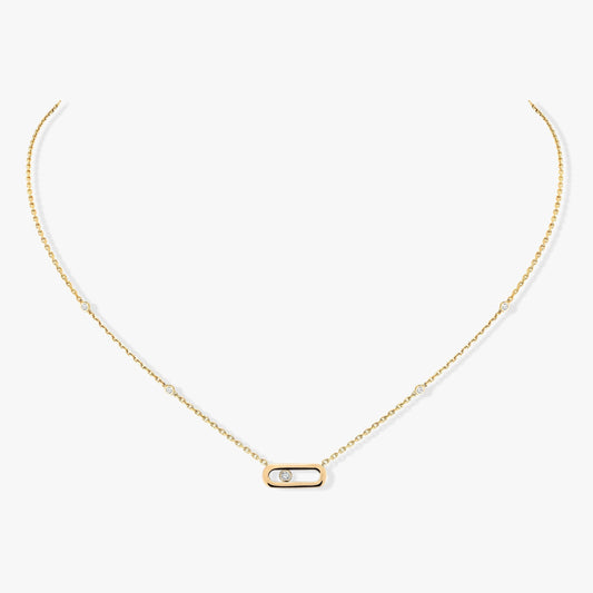 [GALE]MOVE UNO DIAMOND NECKLACE