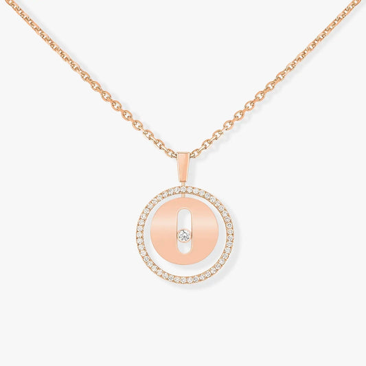 [GALE]LUCKY MOVE PM NECKLACE PINK GOLD DIAMOND