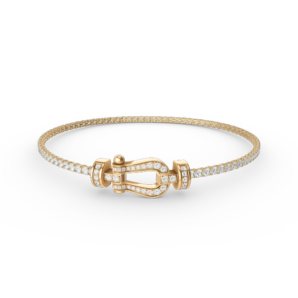 [GALE]FORCE  HORSESHOE  DIAMOND TENNIS BRACELET