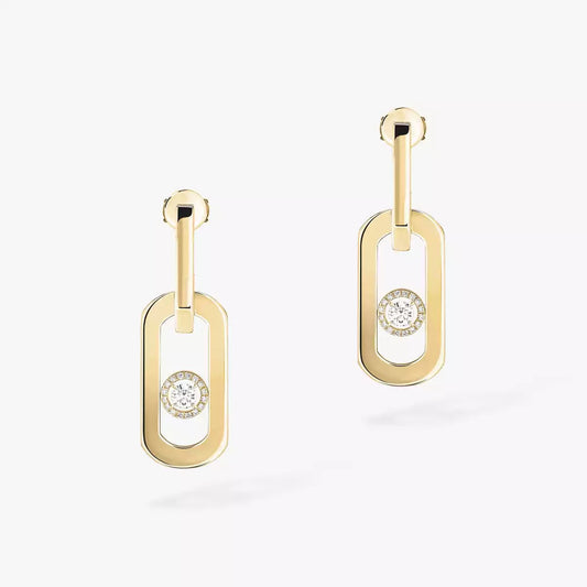 [GALE]So Move XL Diamond Pendant Earrings