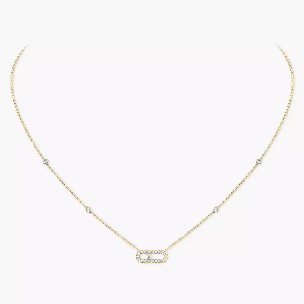[GALE]Diamond Necklace Move Uno