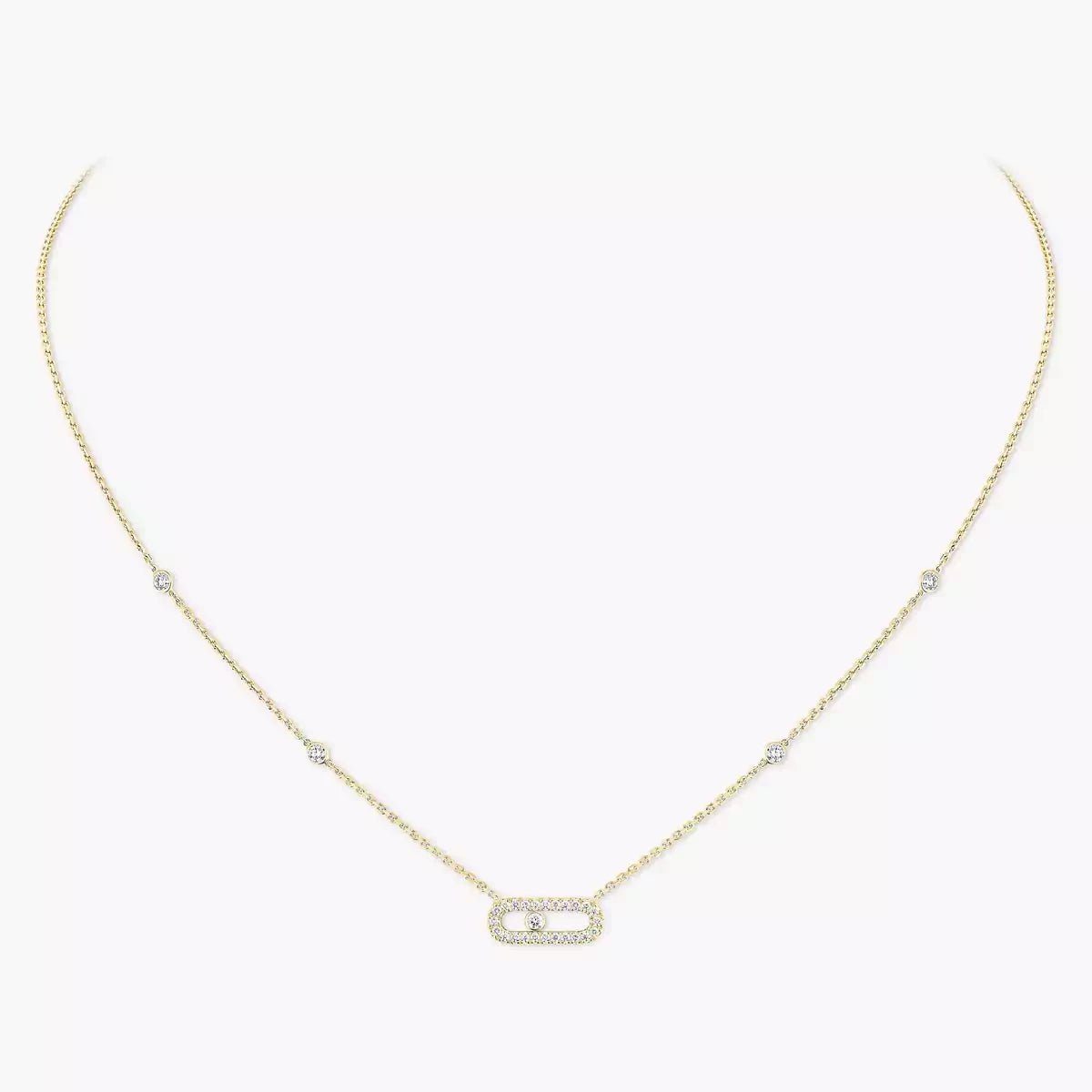 [GALE]Diamond Necklace Move Uno