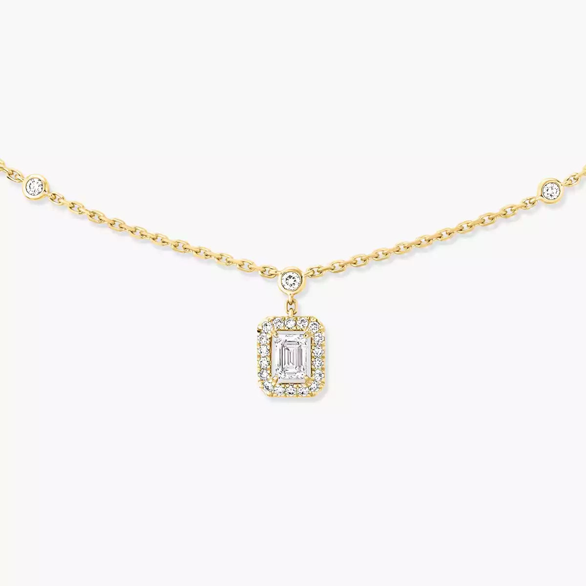 [GALE]My Twin Diamond Necklace in Silver