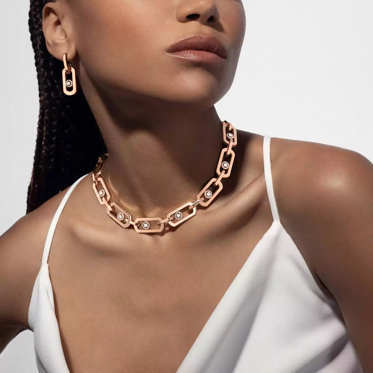 [GALE] So Move XL Diamond Hoop Earring