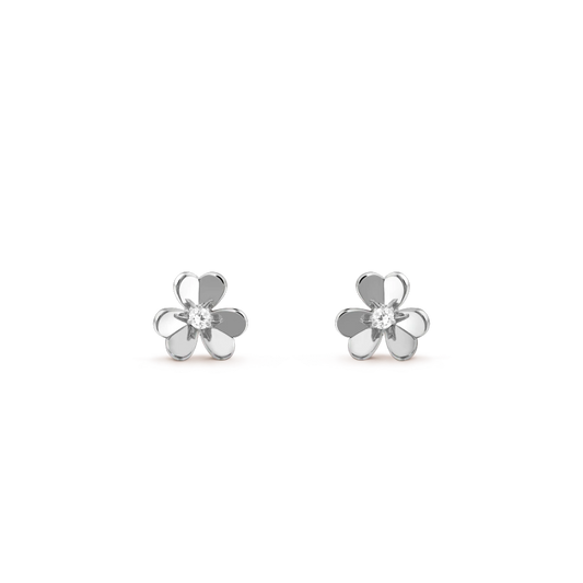 [GALE]FRIVOLE MINI SILVER FLOWER EARRINGS