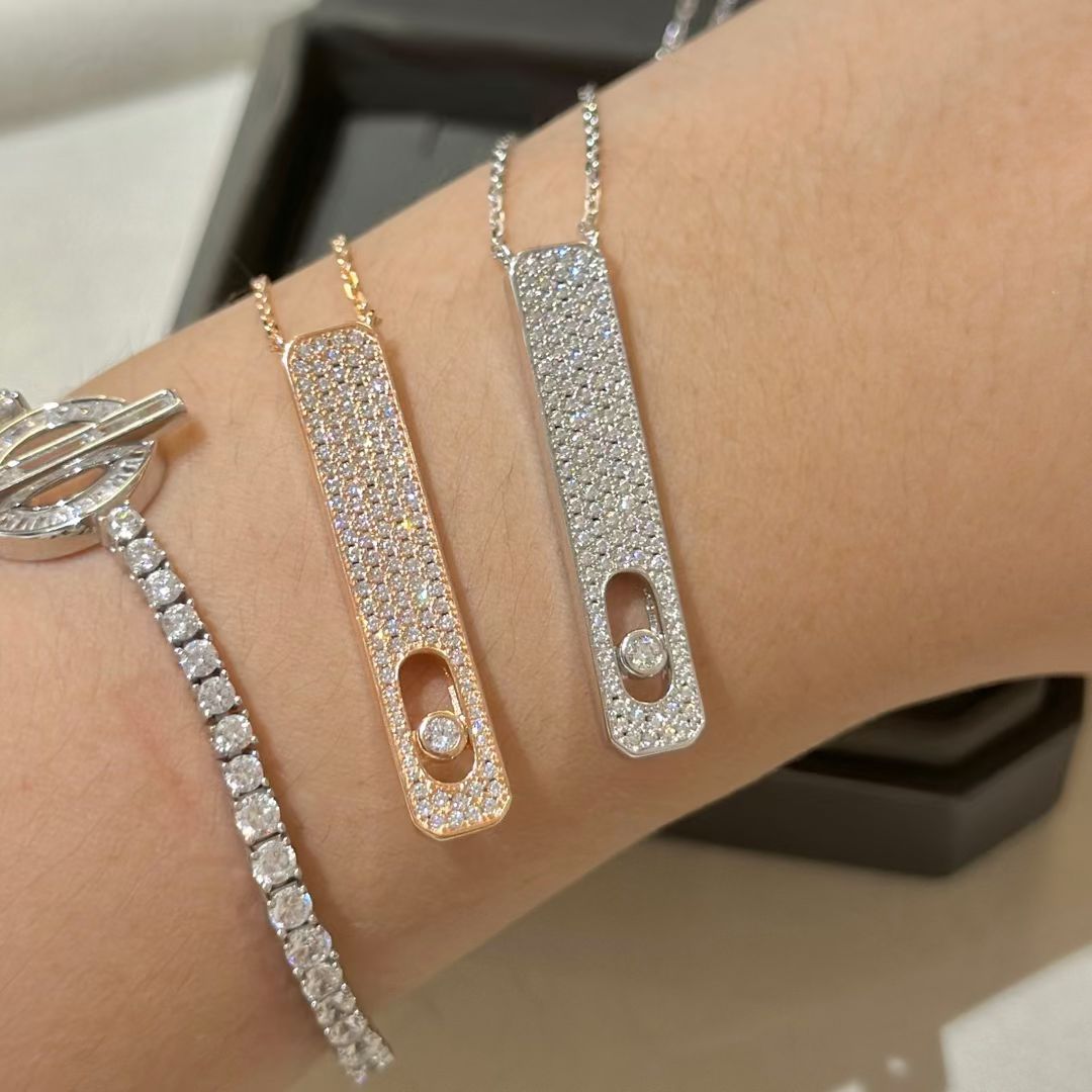 [GALE]MY FIRST DIAMOND PAVED NECKLACE